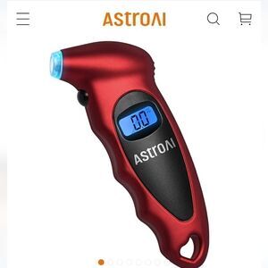 Astroai tire pressure gauge nwt(color black, needs batteries)